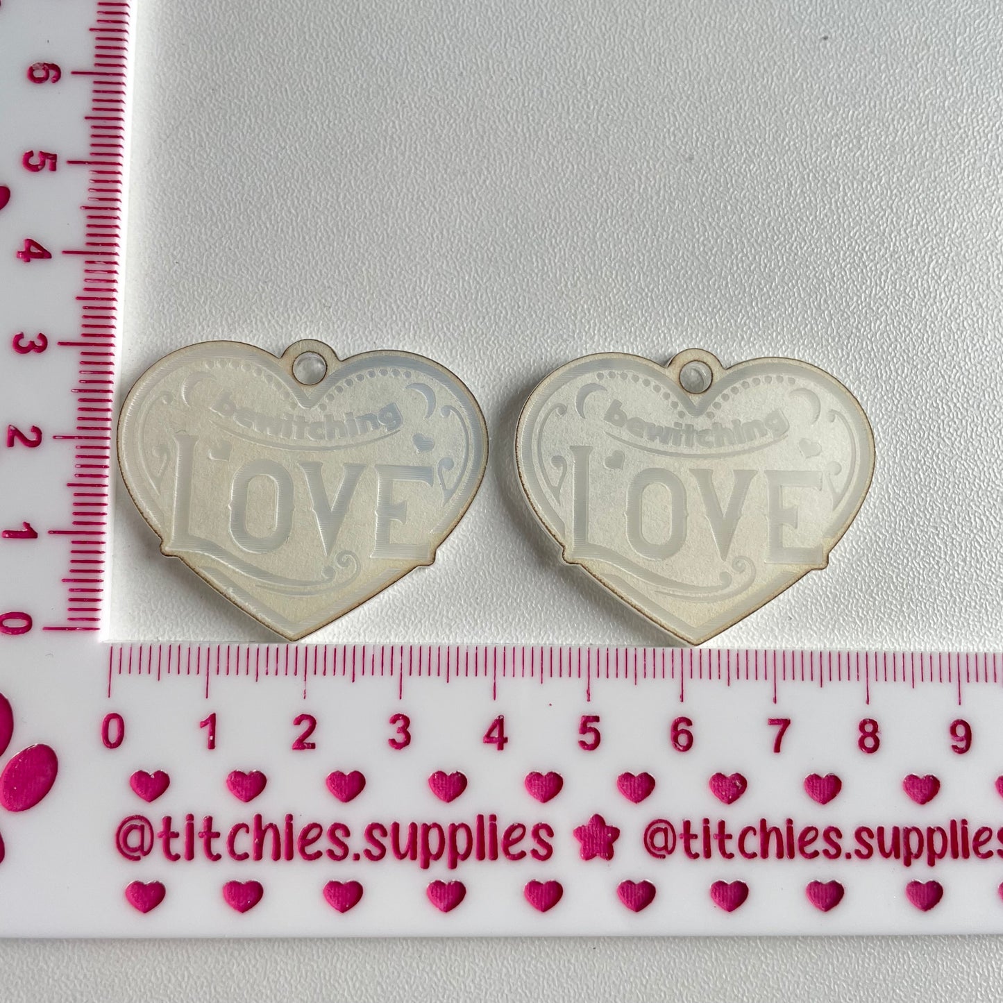 Bewitching Love Heart Earring Mould