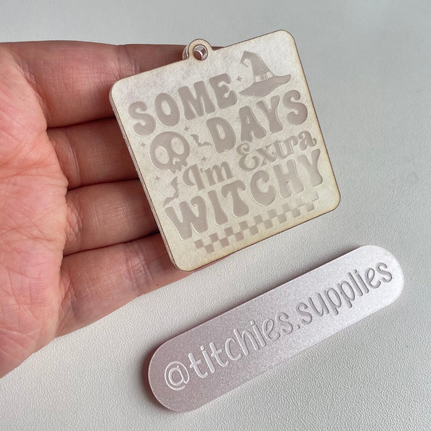Extra Witchy Keyring Mould, 5mm Thick