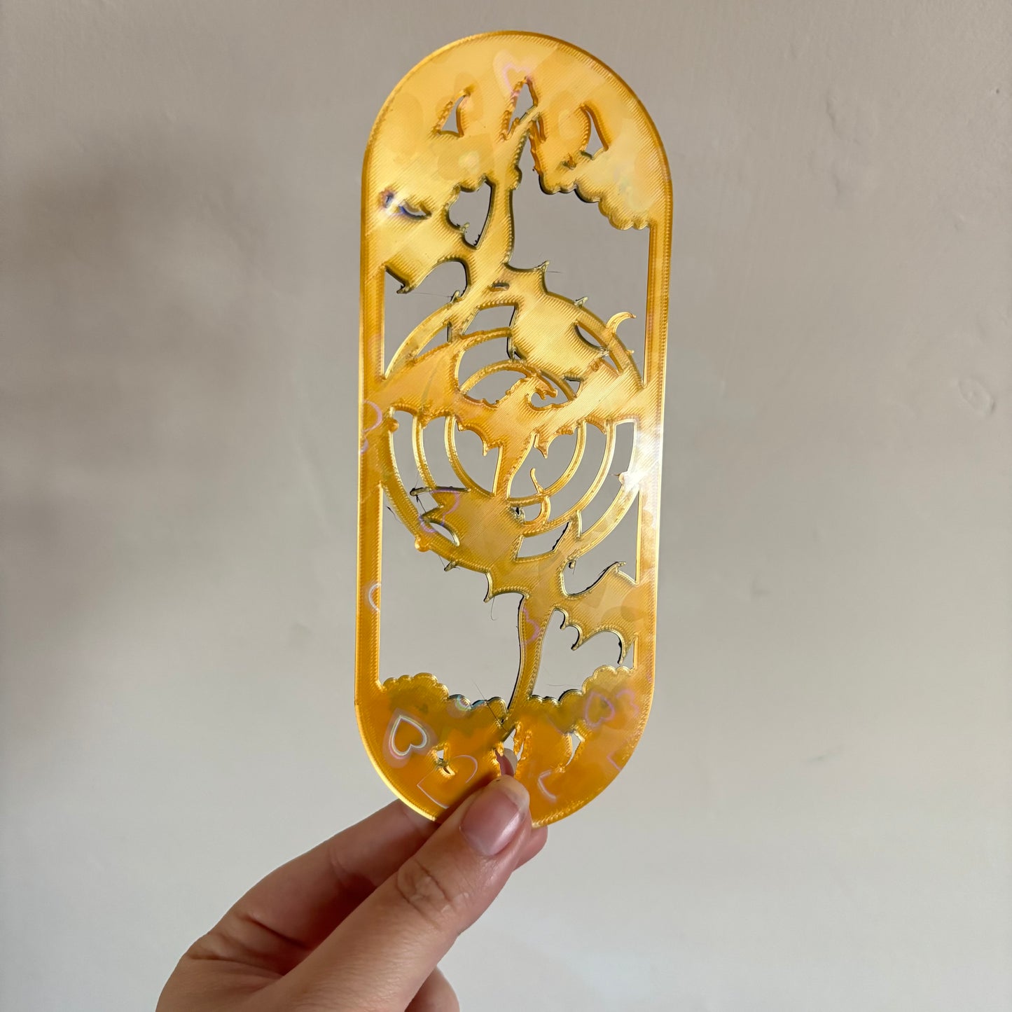 Golden Dragon Oval Bookmark