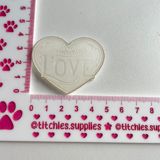 Bewitching Love Heart Mould, 5mm Thick