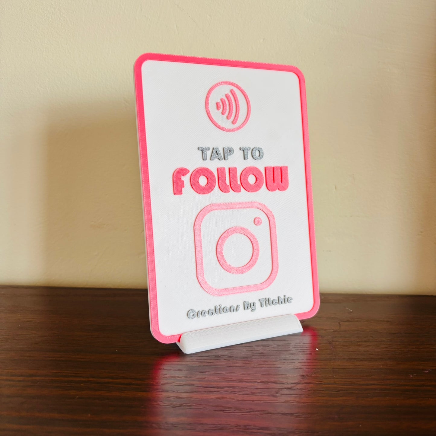 NFC Business Card Stand - Instagram