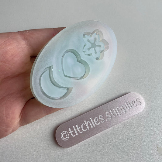 Shallow Shaker Mould - Mini Trio