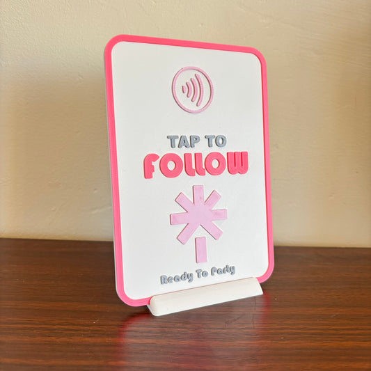 NFC Business Card Stand - LinkTree logo