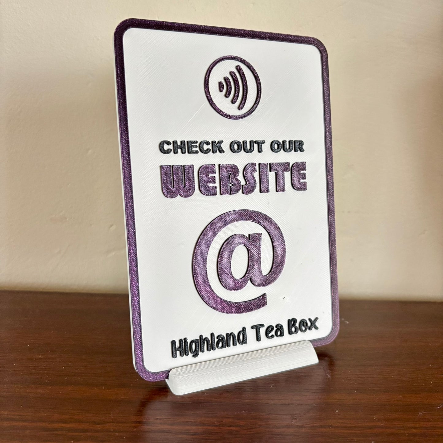 NFC Business Card Stand - Website