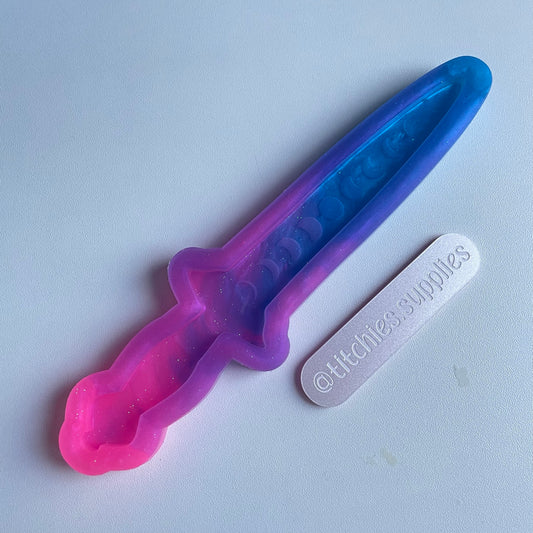 XL Moon Phase Dagger Mould, 5mm Thick