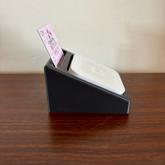 Square Card Reader Stand and Business Card Holder