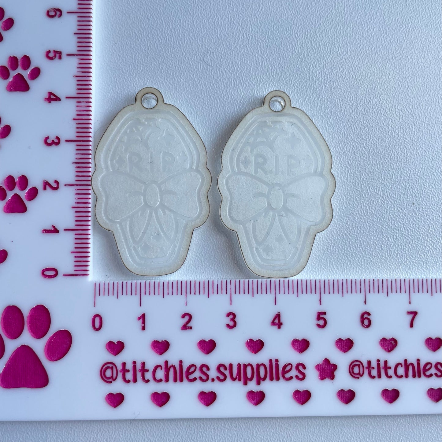 Cute RIP Coffin Earring Mould