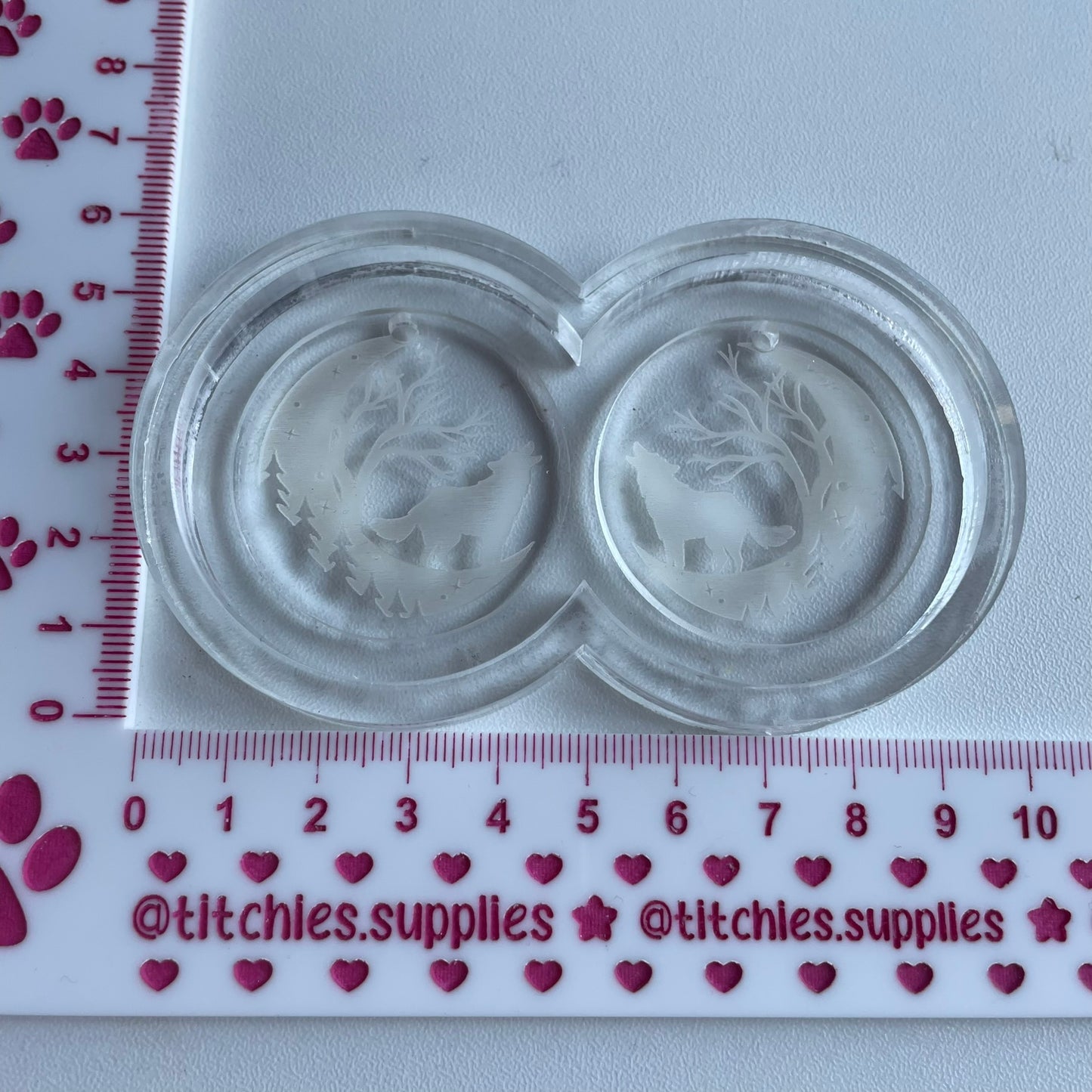 Howling Wolf Earring Mould