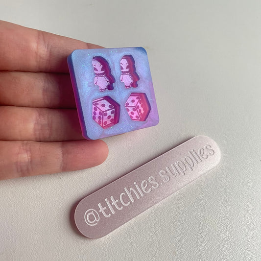 Dice and Character Stud Palette Mould