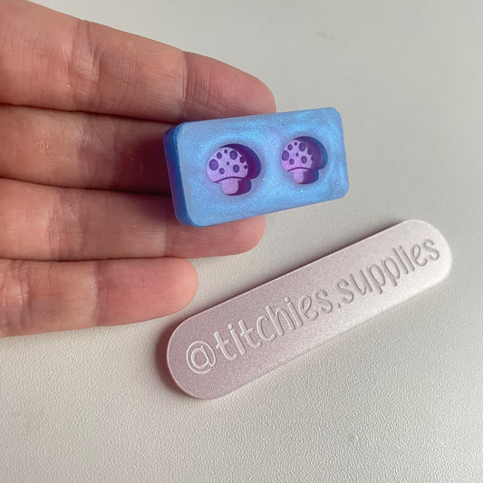 Tiny Toadstool Stud Earring Mould