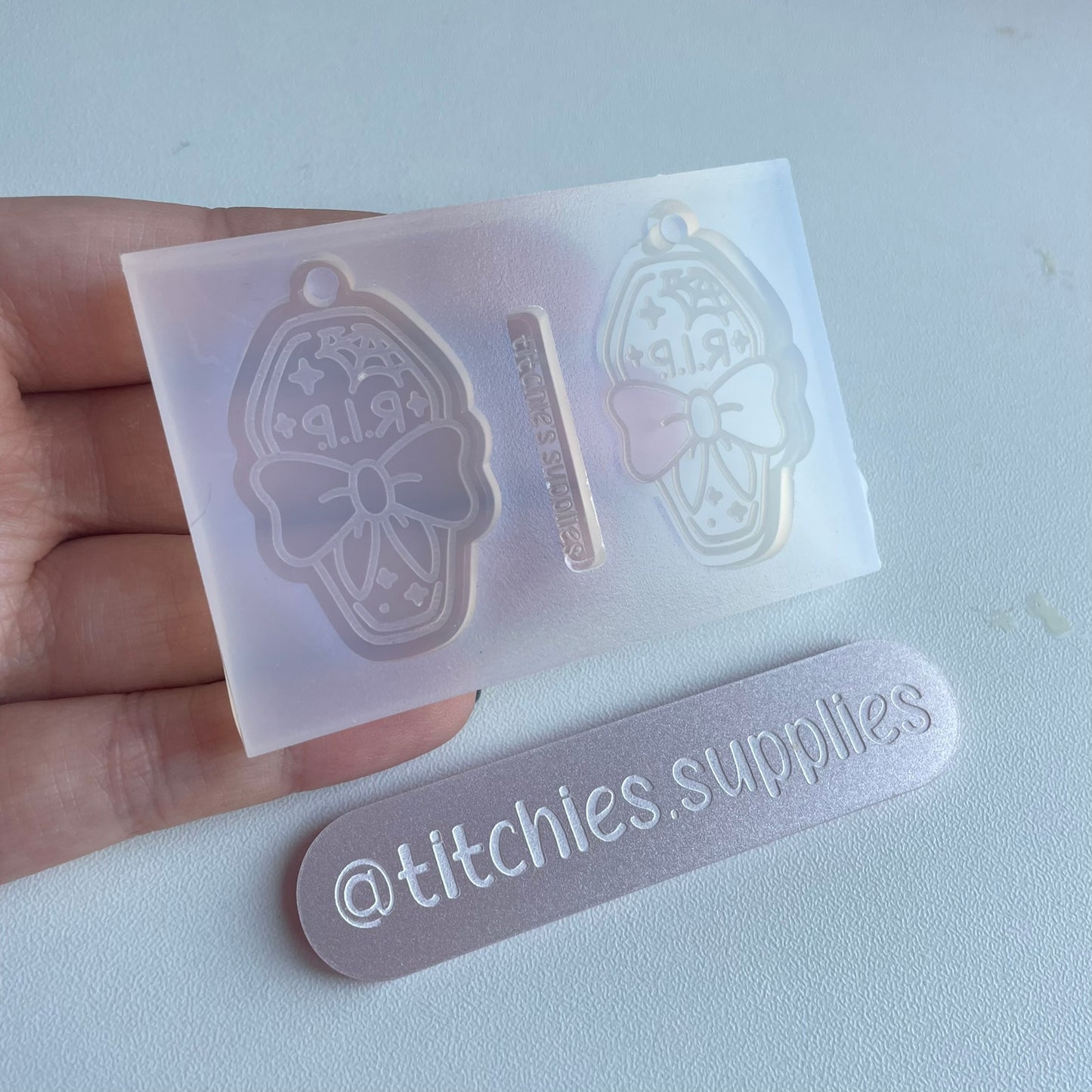 Cute RIP Coffin Earring Mould