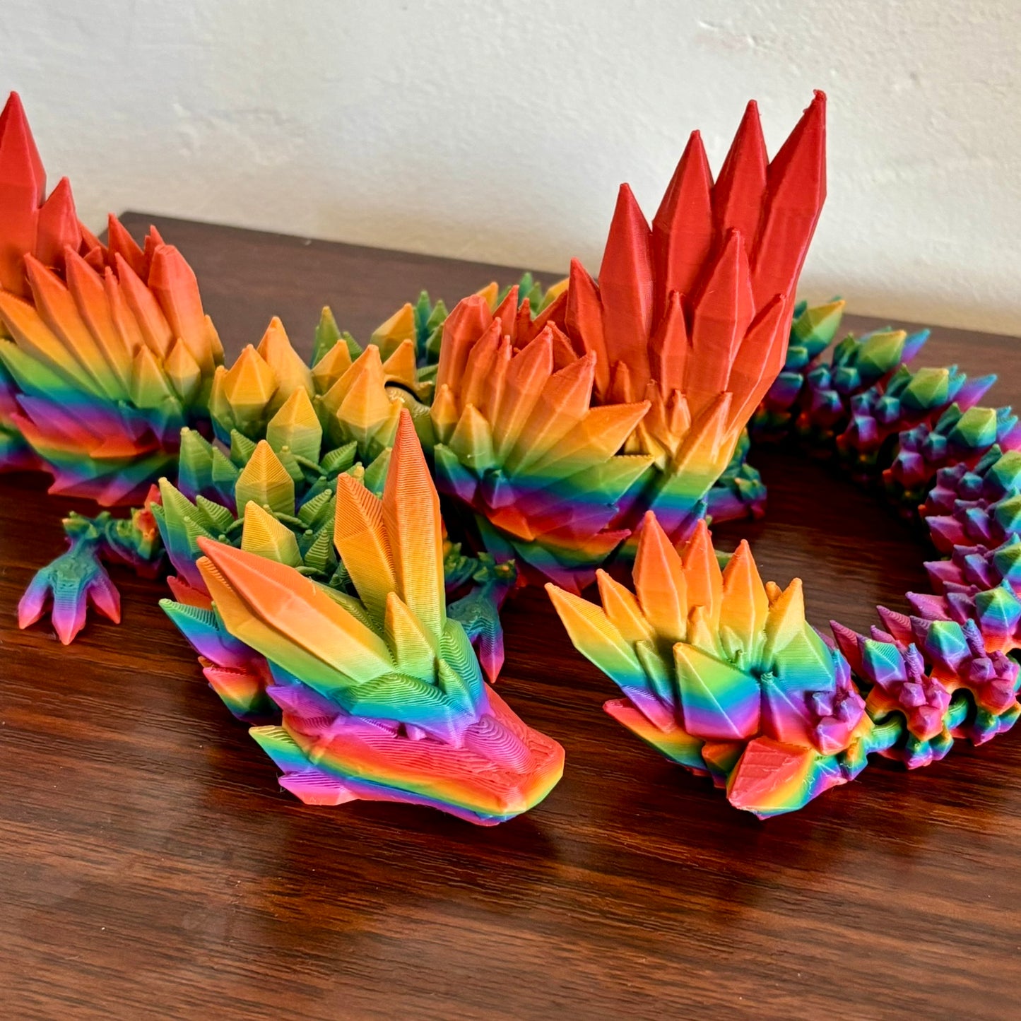 Fidget Winged Crystal Dragon - Rainbow