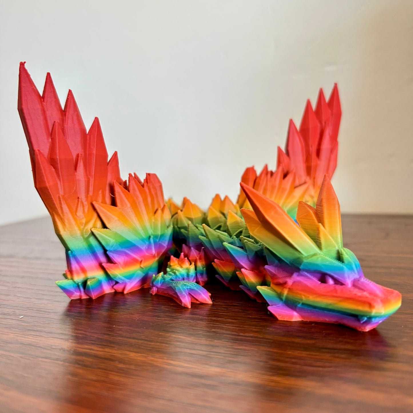 Fidget Winged Crystal Dragon - Rainbow