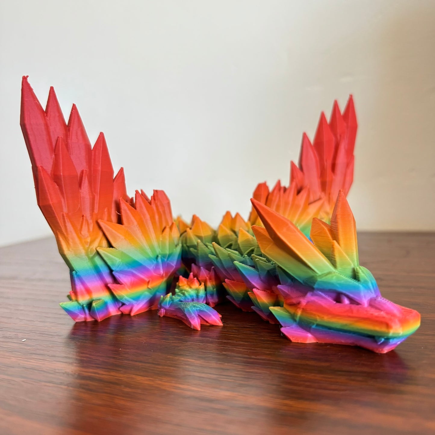 Fidget Winged Crystal Dragon - Rainbow