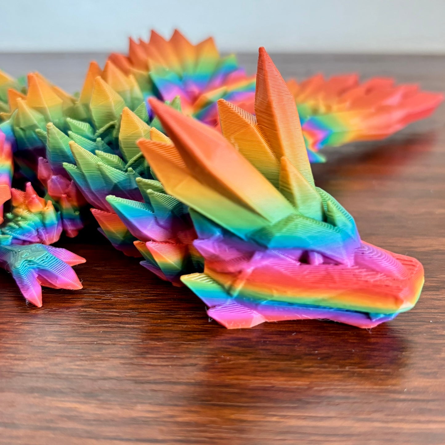 Fidget Winged Crystal Dragon - Rainbow