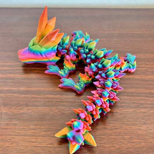 Fidget Crystal Dragon - Rainbow