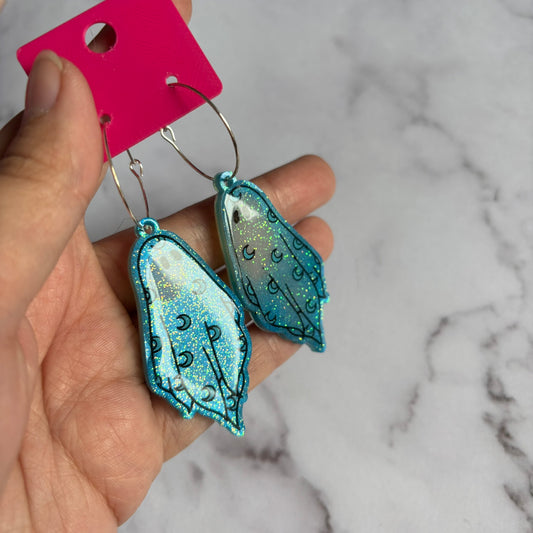 Blue Moon Ghostie Earrings