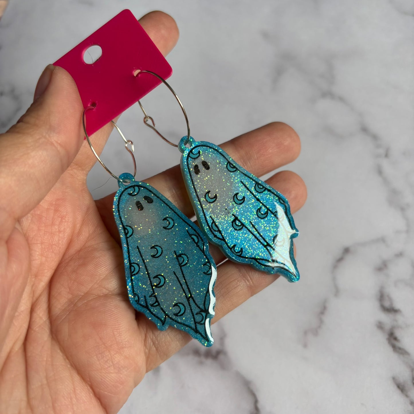 Blue Moon Ghostie Earrings