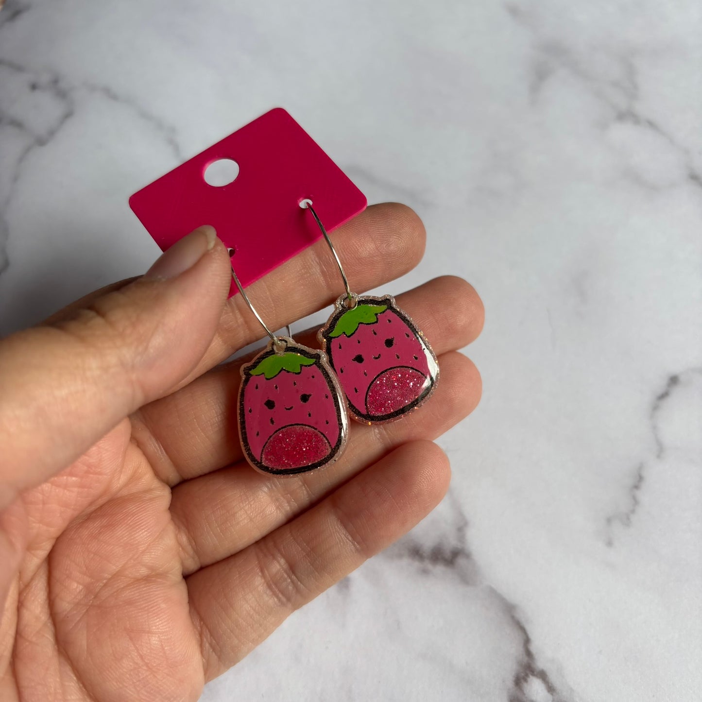 Raspberry Squish Earrings