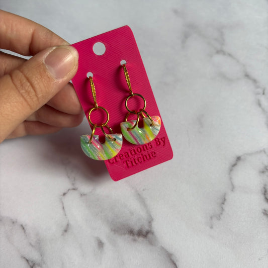 Mini Arch Clay Earrings