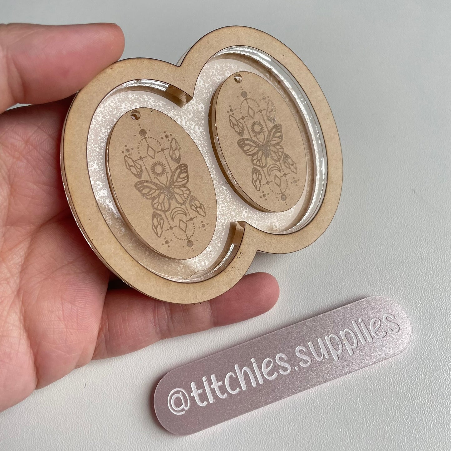 Butterfly Oval Earring Mould