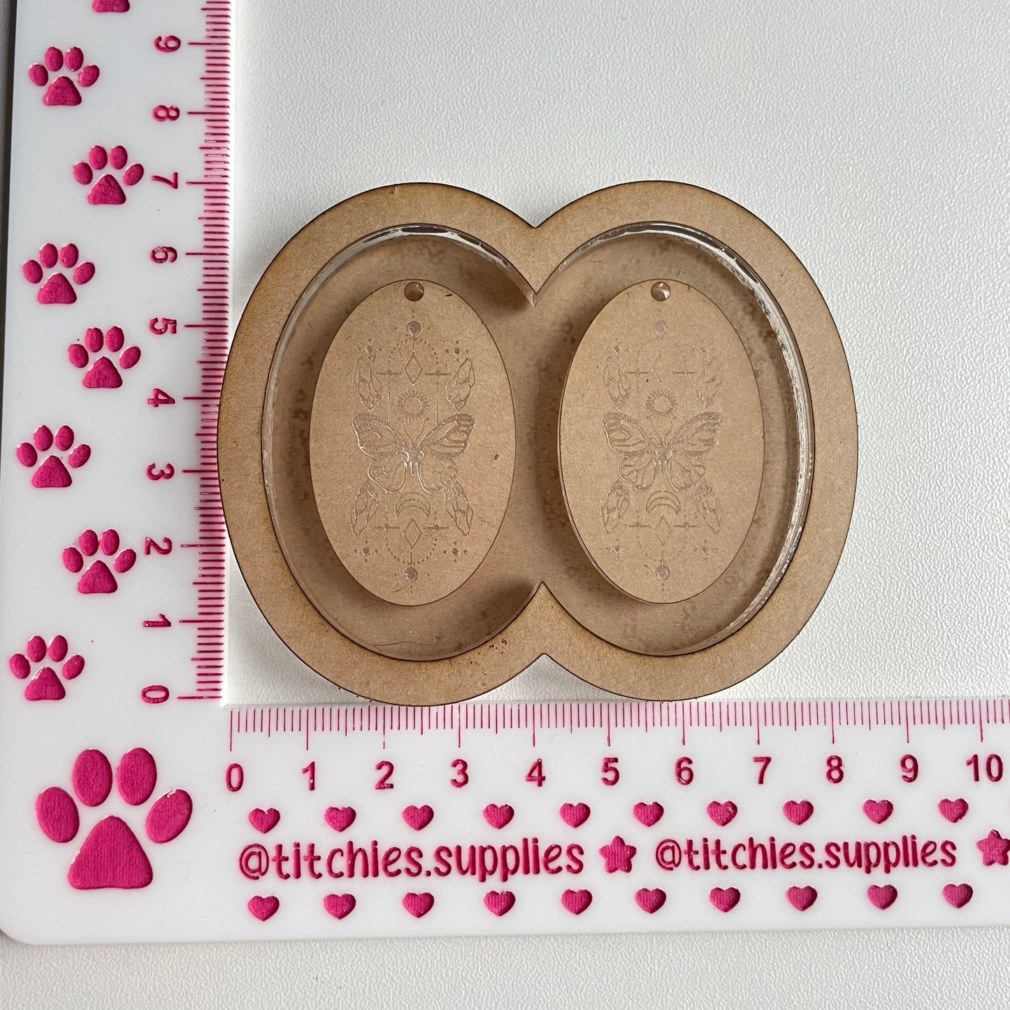 Butterfly Oval Earring Mould