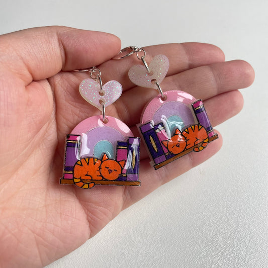 2 Layer Cat Shelf Earring Mould