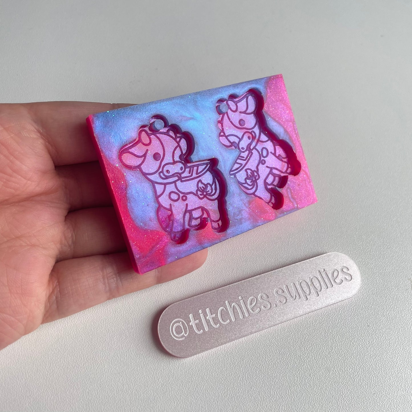 Stabby Cows Earring Mould