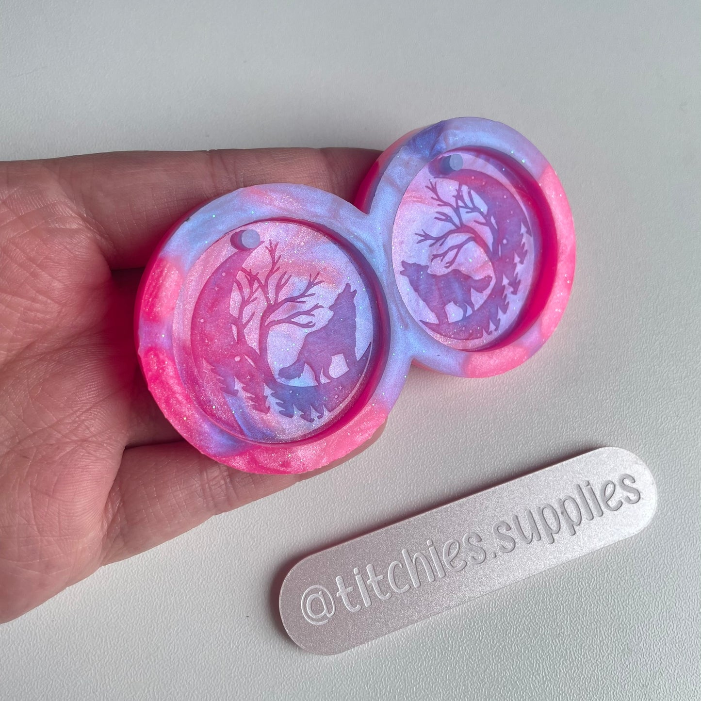 Howling Wolf Earring Mould