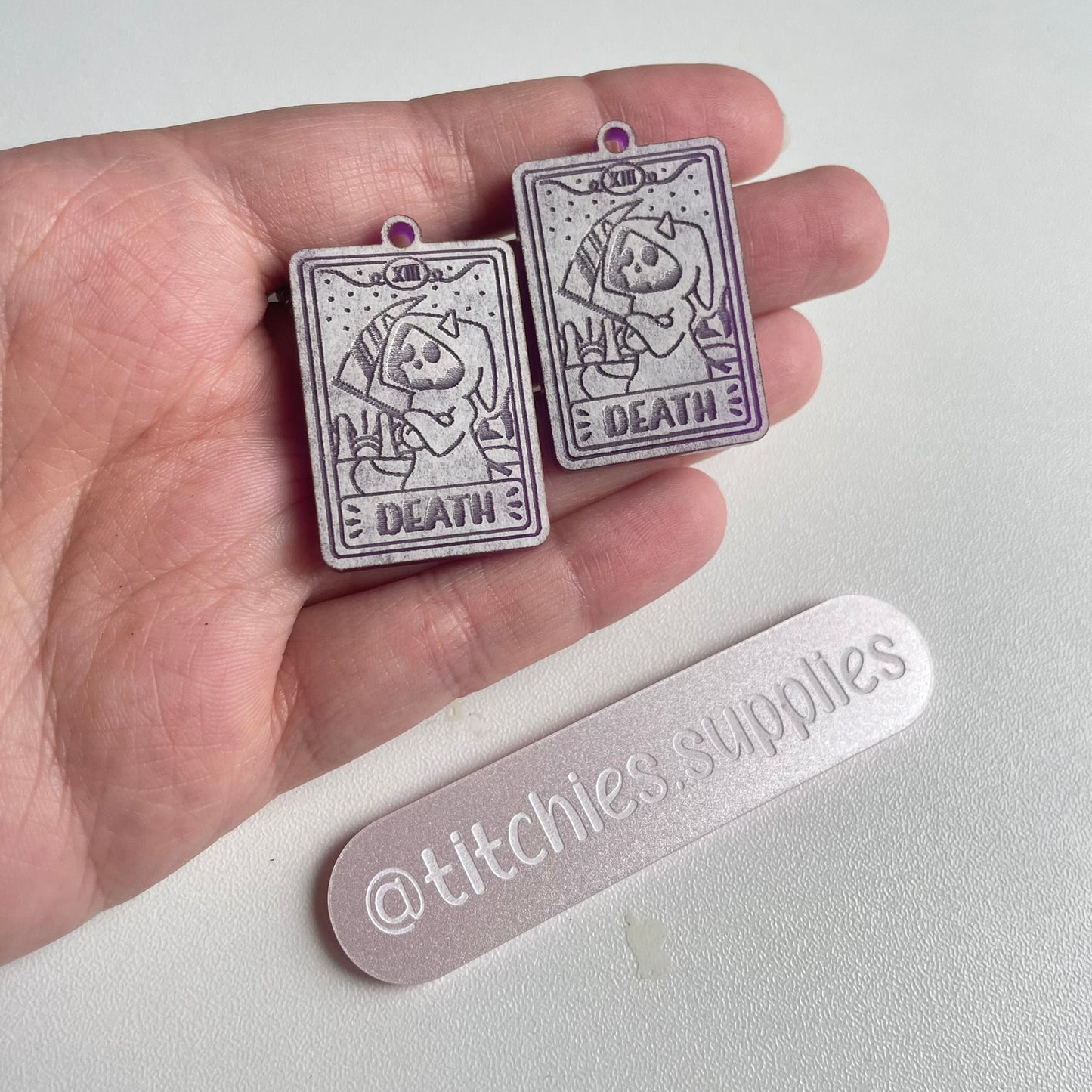 Death Cat Tarot Earring Mould