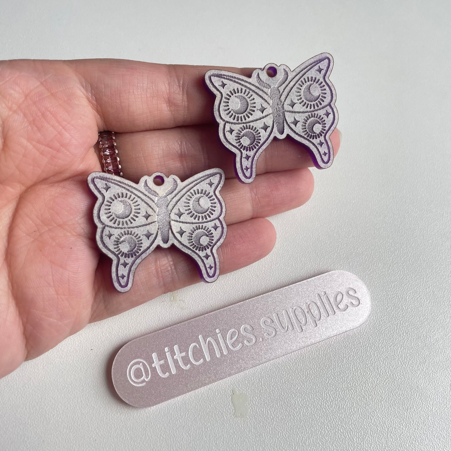 Cosmic Moon Moth Earring Mould