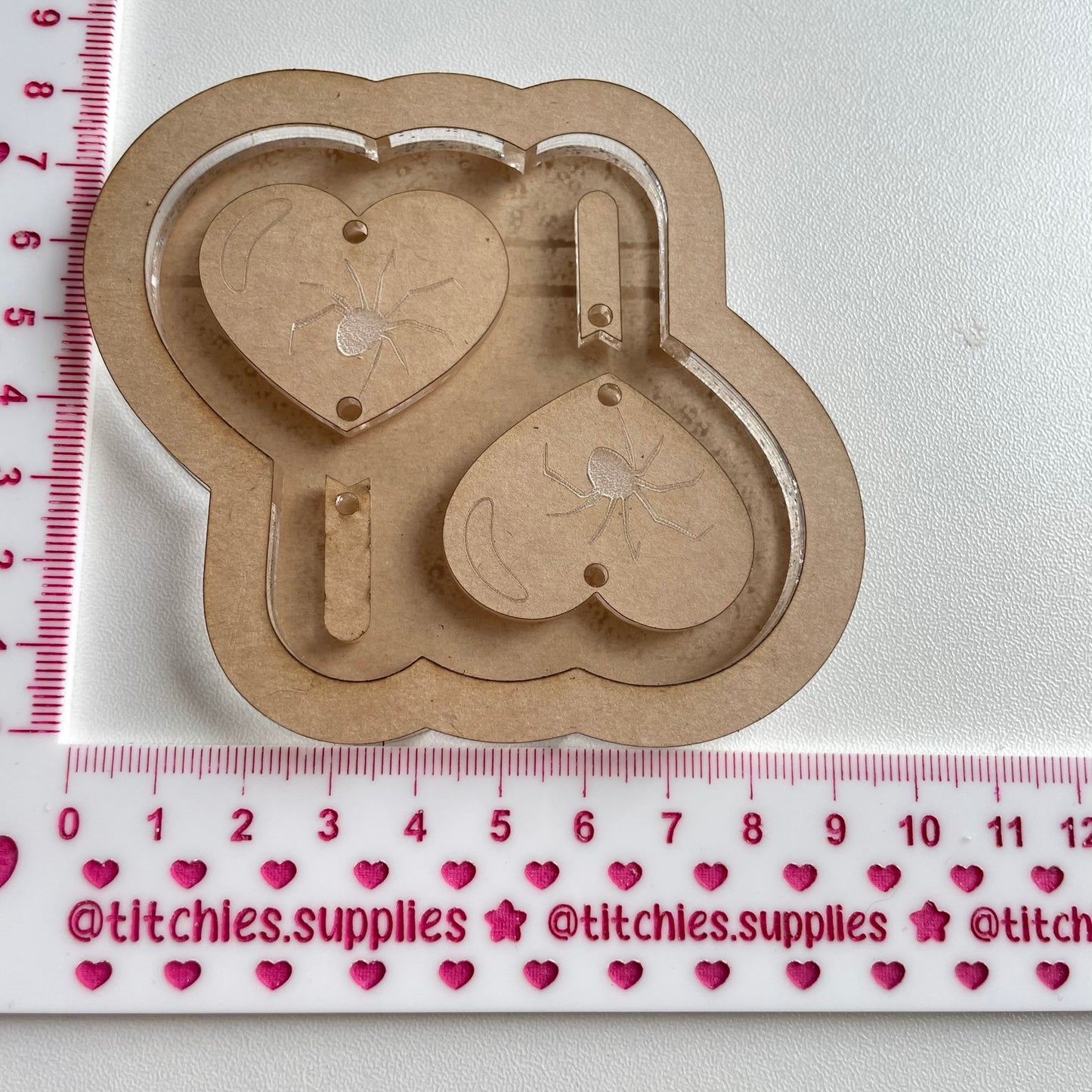 Spider Heart Balloon Earring Mould