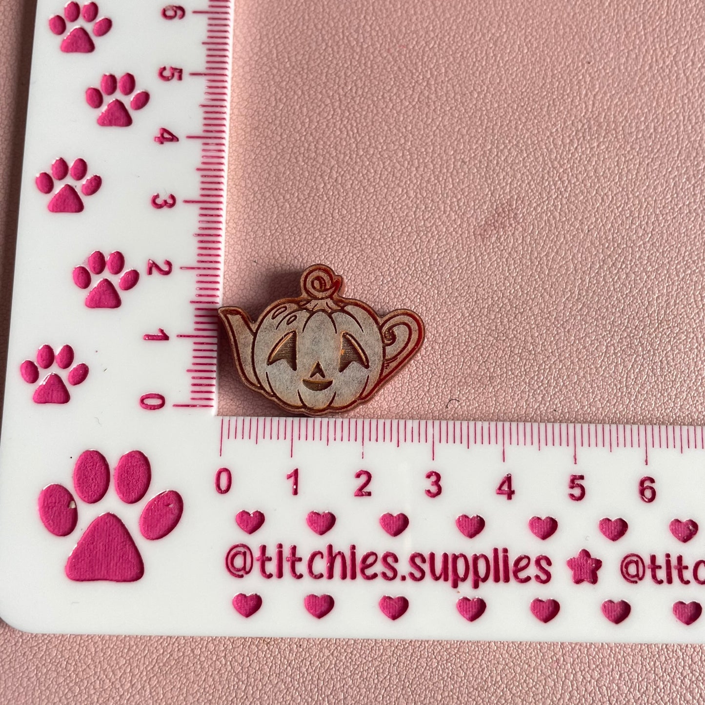 Destash Blanks - 5mm Pumpkin Teapot