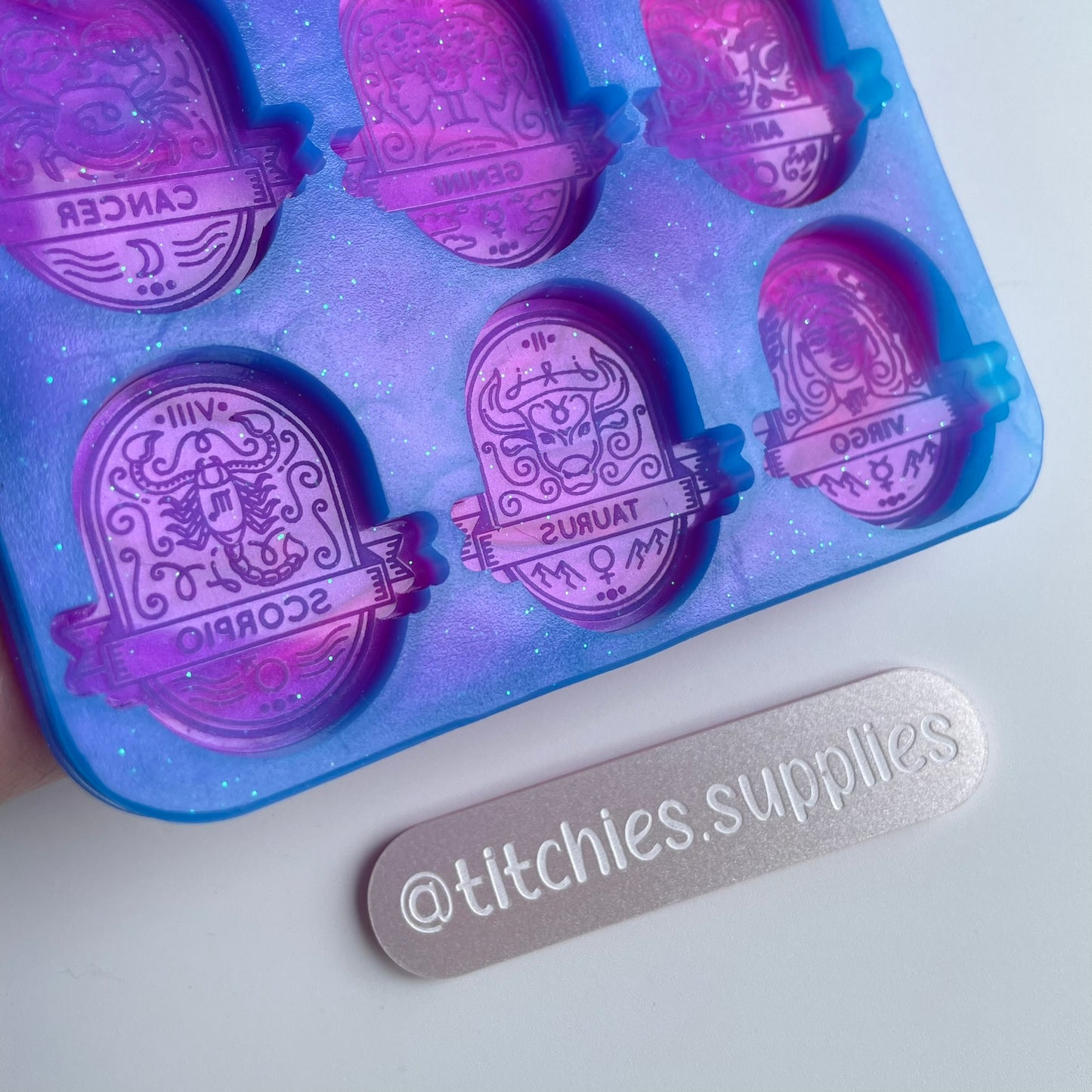 Star Signs Token Mould, 6mm Thick, Singles or Palette