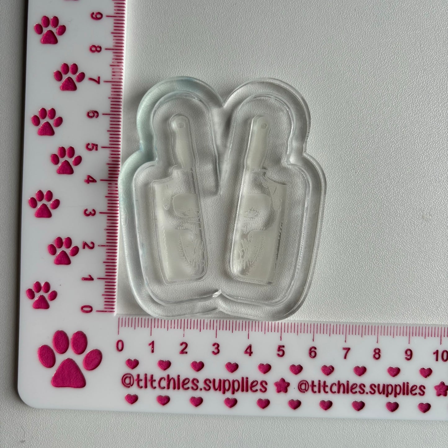 Horror Meat Cleaver Earring Mould