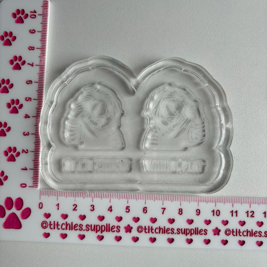 Horror Spooky Doll Earring Mould