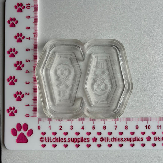 RIP Coffin Earring Mould