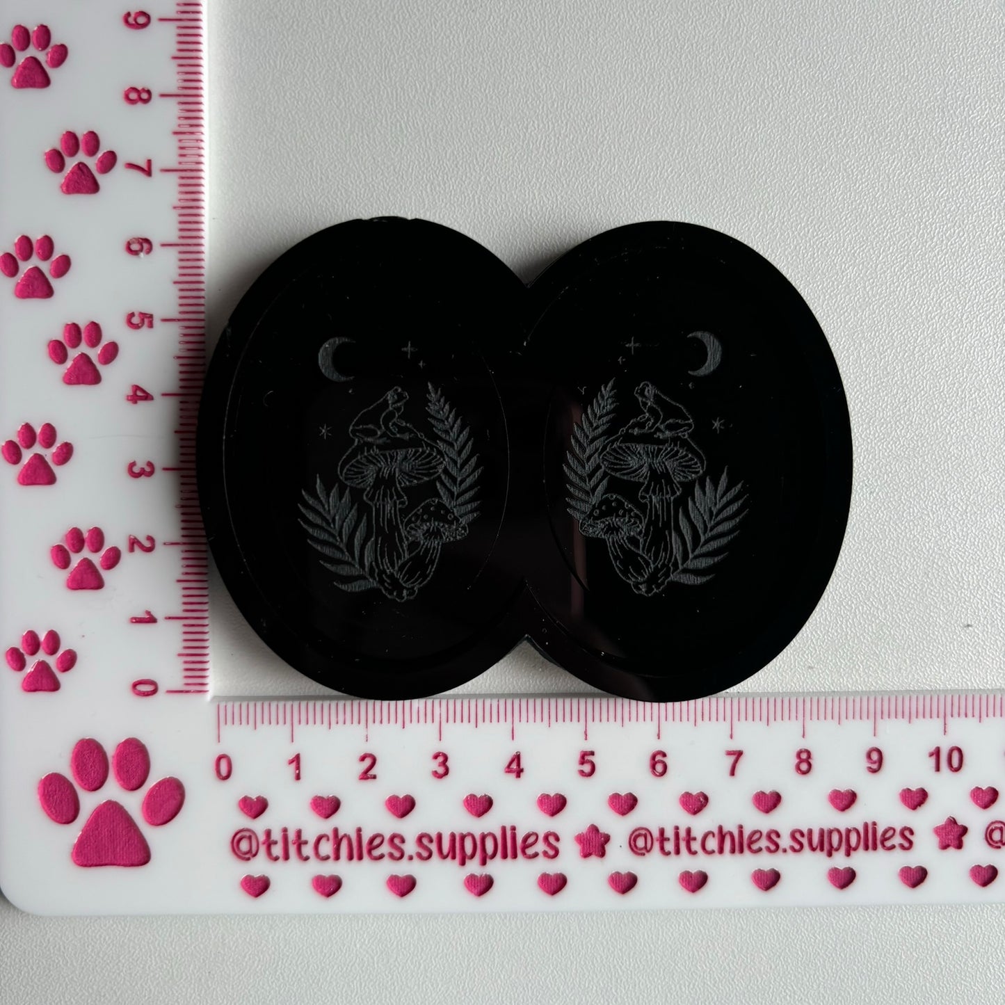 Crystal Toadstool Frog Earring Mould