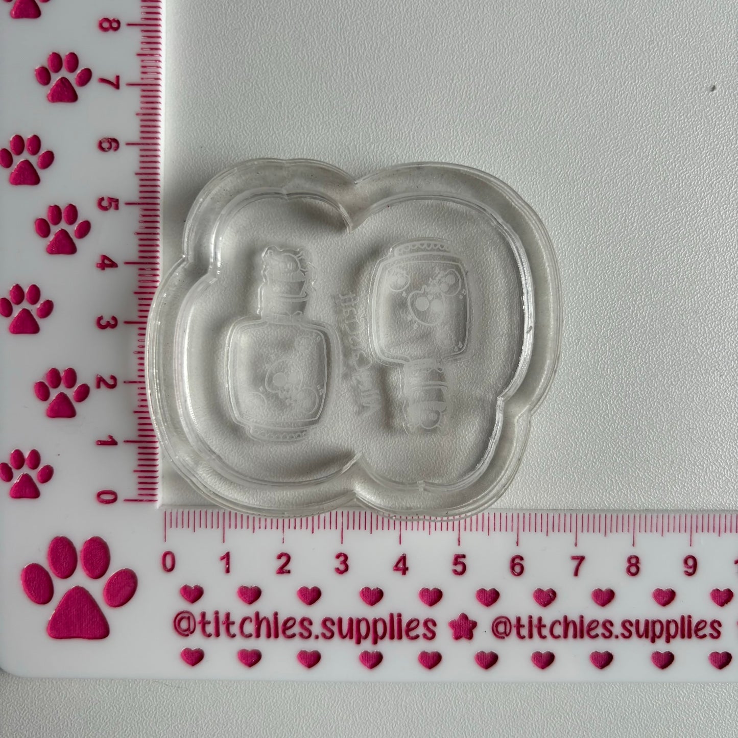 Skull Potion Bottle Earring Mould