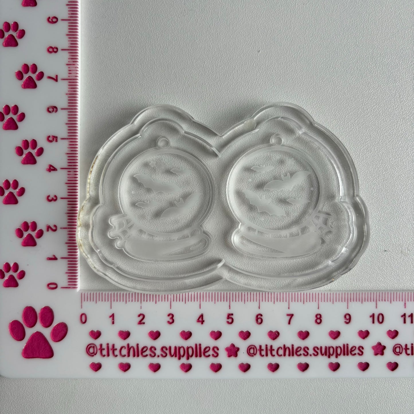 Bat Crystal Ball Earring Mould