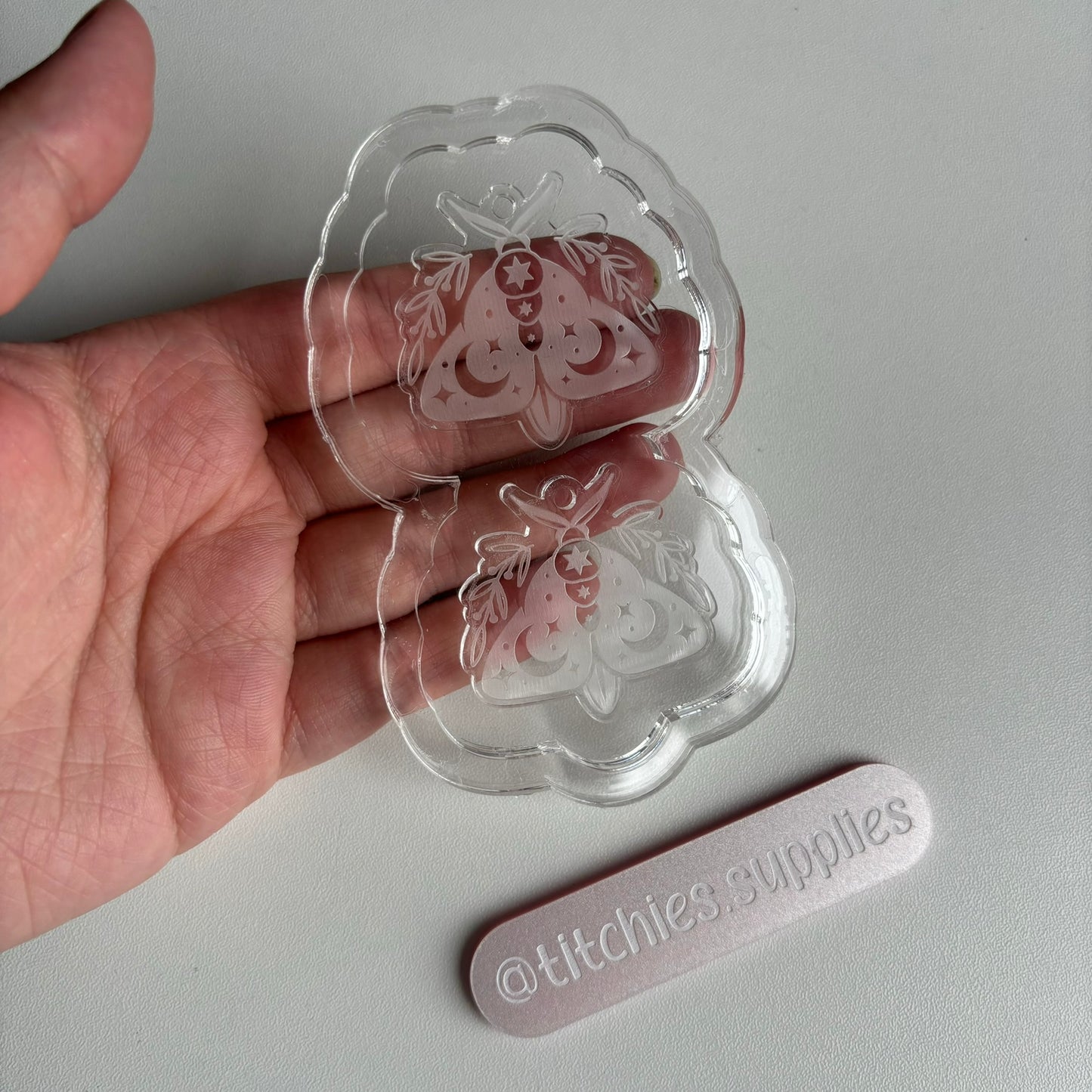 Celestial Moon Moth Earring Mould