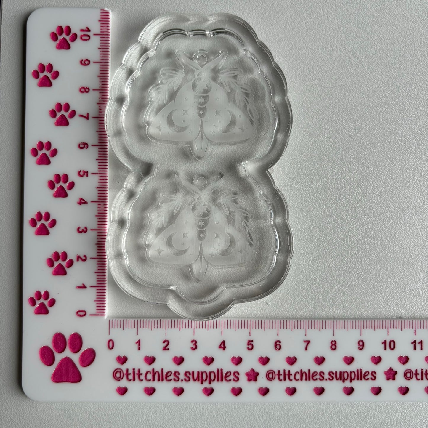 Celestial Moon Moth Earring Mould