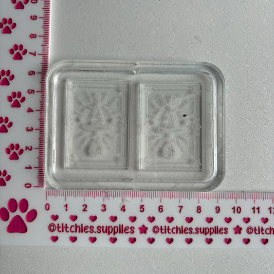 Witch Hat Tarot Card Earring Mould