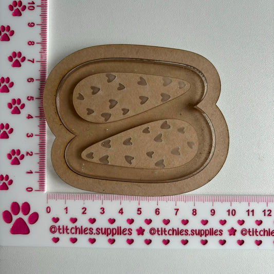 Heart Tear Drop Hair Clip/Barrette Mould