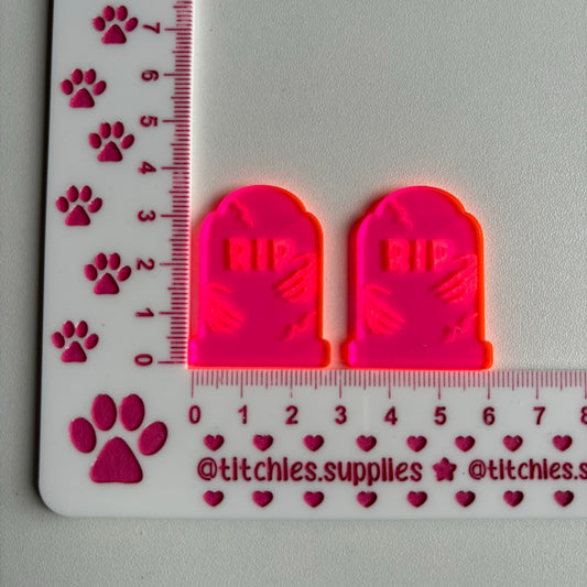 RIP Tombstones Earring Mould