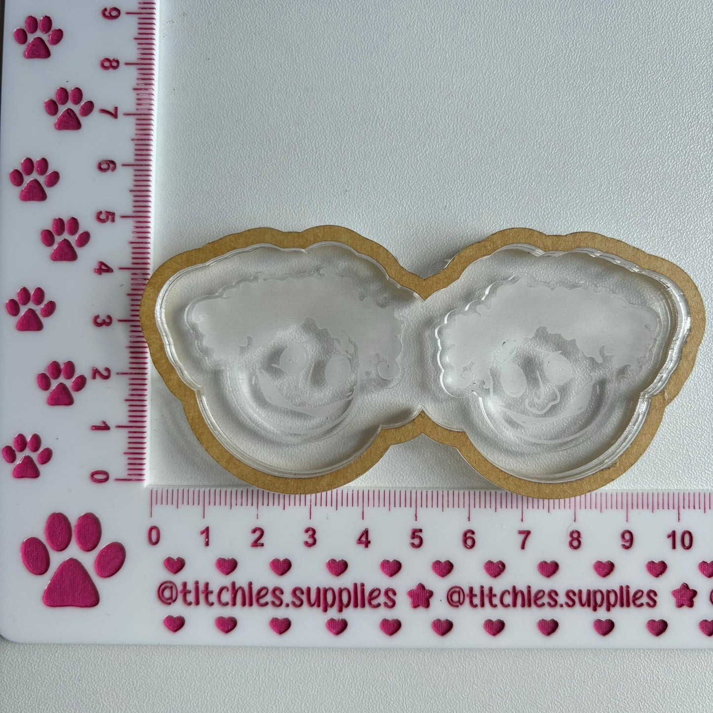 Button Face Earring Mould