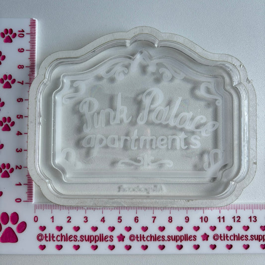 Pink Palace Wall Hanging Plaque Mould, 5mm Thick