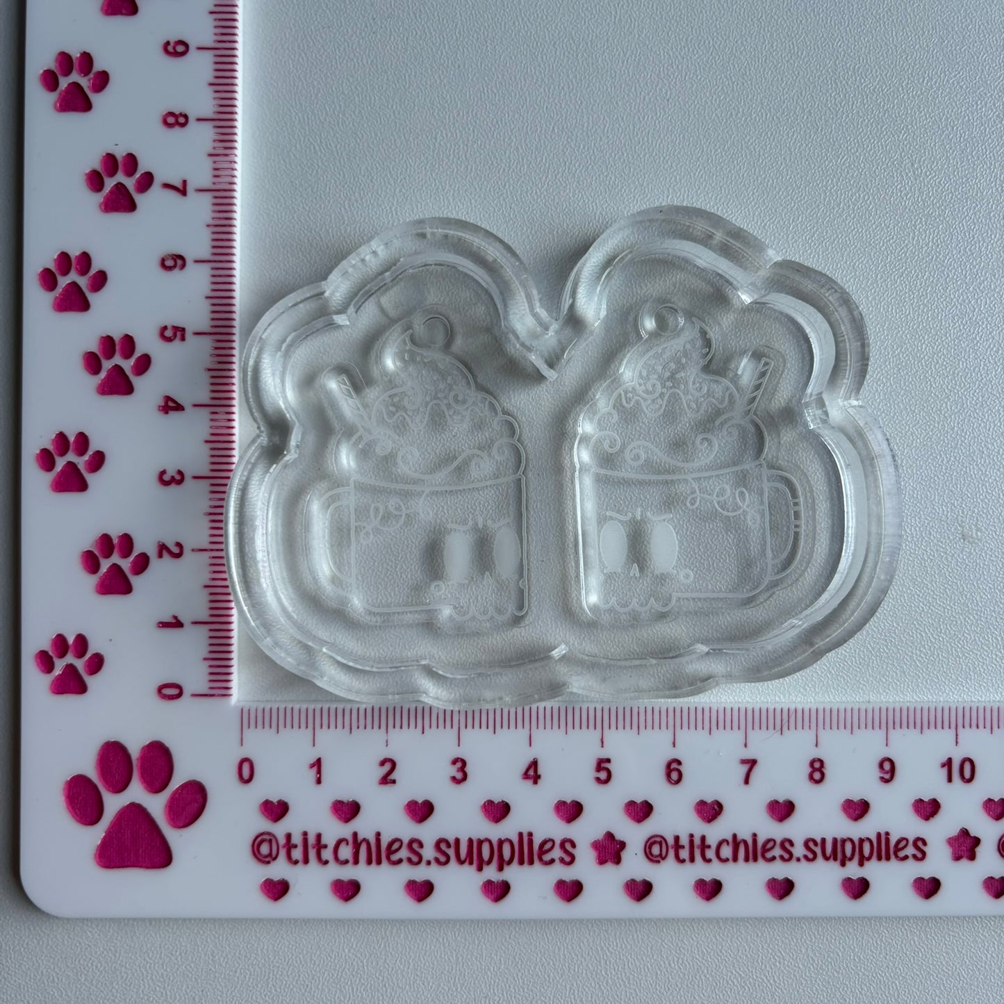 Skull Hot Chocolate Earring Mould