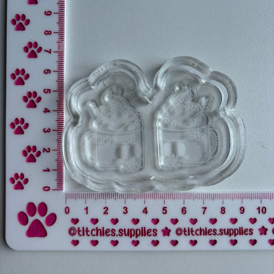 Skull Hot Chocolate Earring Mould