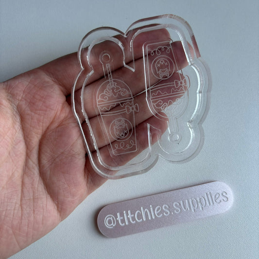 Spooky Milkshake Earring Mould